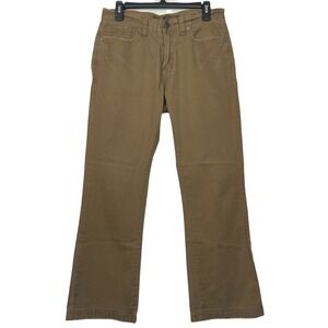 BKE Fulton Straight Leg Mens 31x31 100% Cotton Tan Khaki Pants Zip *READ